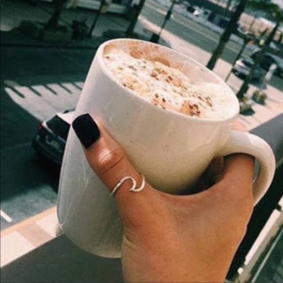 Silver Ocean Wave Ring - Picture 4 of 5